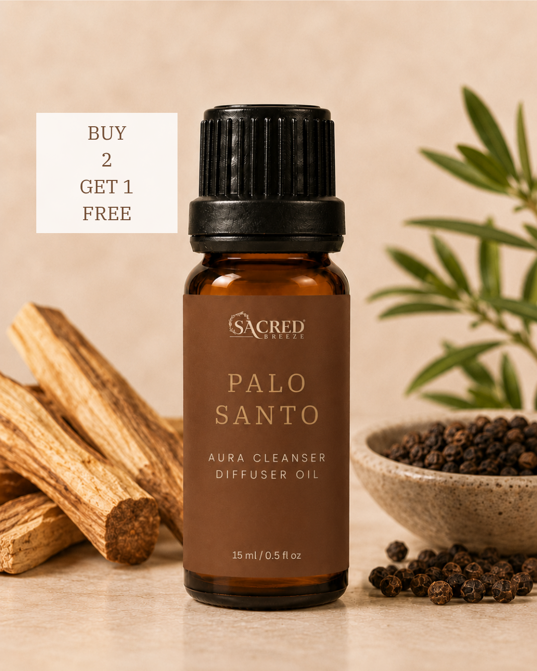 Palo Santo Diffuser Oil Blend - 15ml